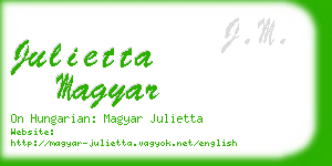 julietta magyar business card